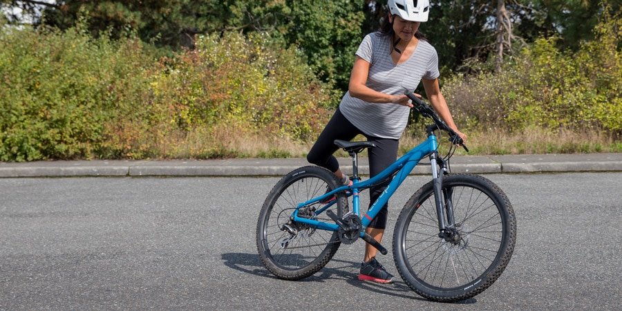 آموزش دوچرخه سواری بزرگسالان - تمرین سوار و پیاده شدن - چرخ گر
